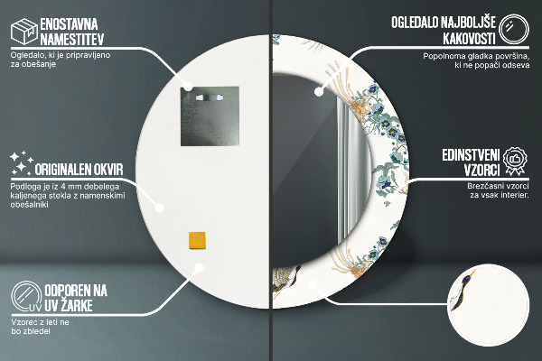 Round wall mirror design Chinoseries