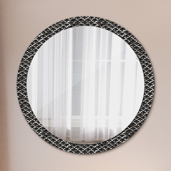 Circle decorative mirror Oriental scales