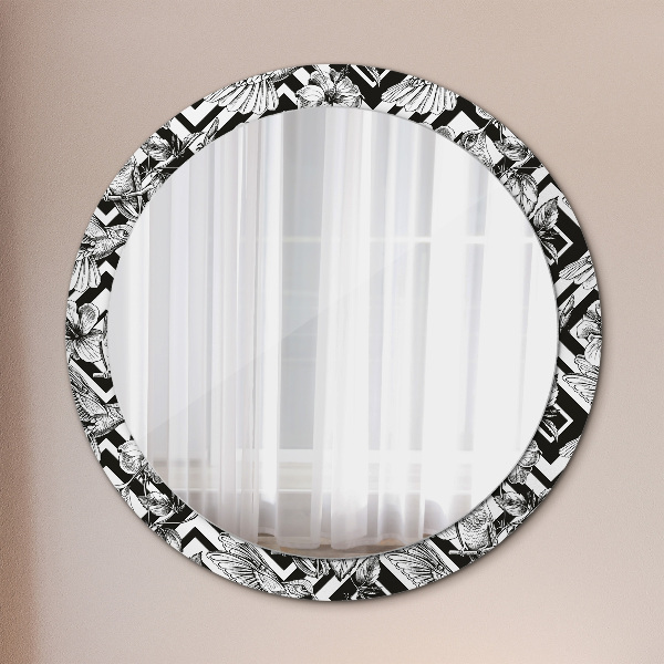 Circle decorative mirror Hummingbird