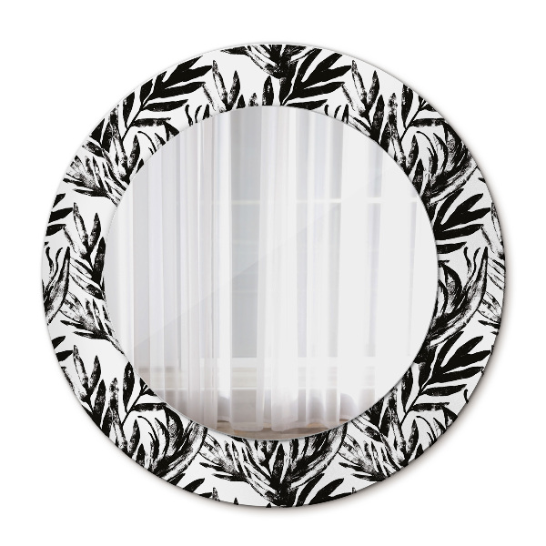 Round mirror frame with print Monster
