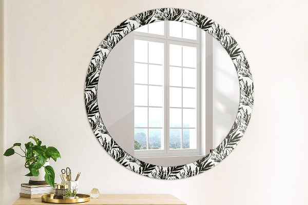 Round mirror frame with print Monster