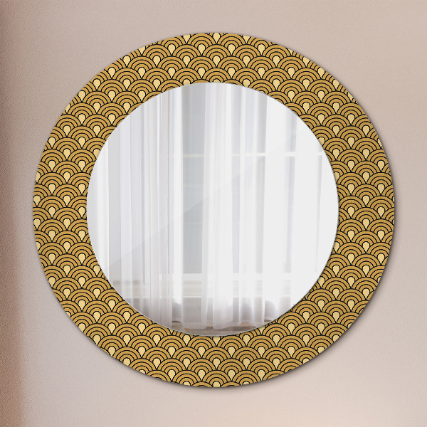 Round wall mirror design Deco vintage