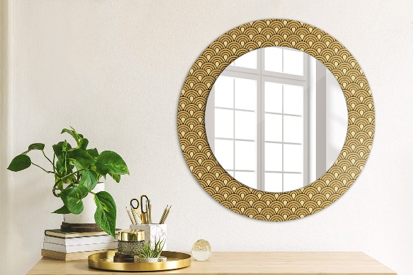 Round wall mirror design Deco vintage