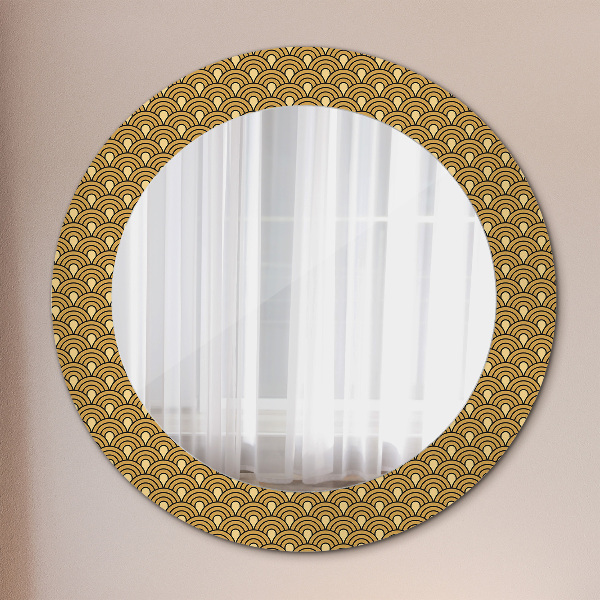Round wall mirror design Deco vintage