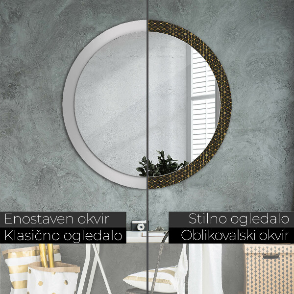 Round printed mirror Hexagonal geometry