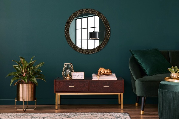 Round printed mirror Hexagonal geometry