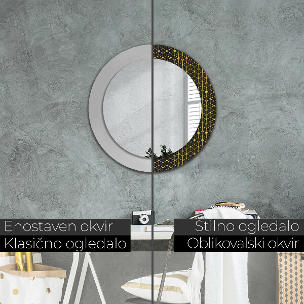 Round printed mirror Hexagonal geometry