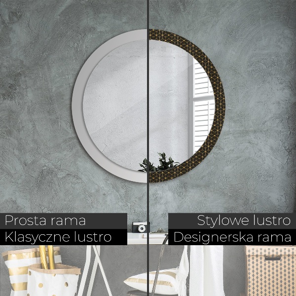 Round printed mirror Hexagonal geometry