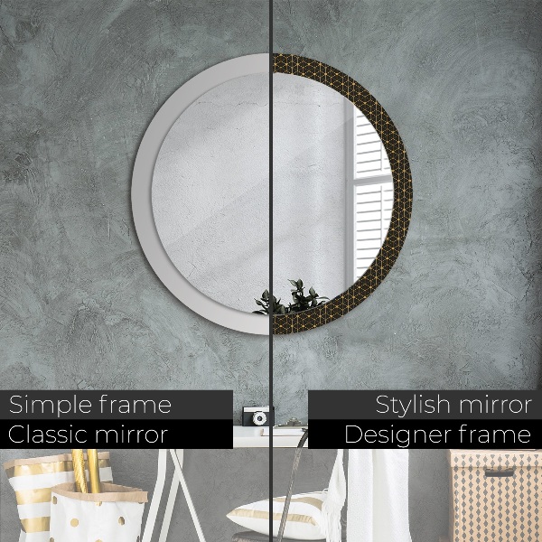Round printed mirror Hexagonal geometry