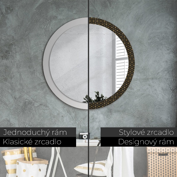 Round printed mirror Hexagonal geometry