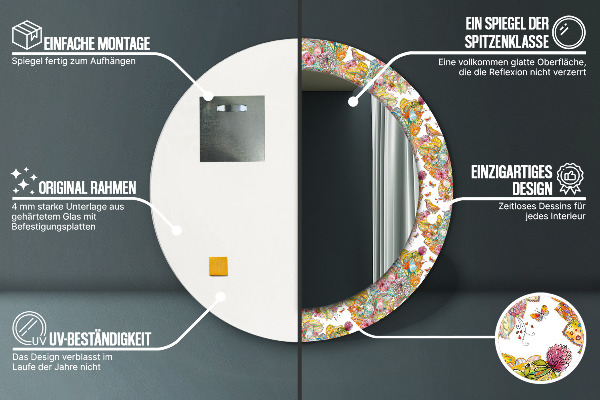 Round wall mirror decor Dream about fairy tales