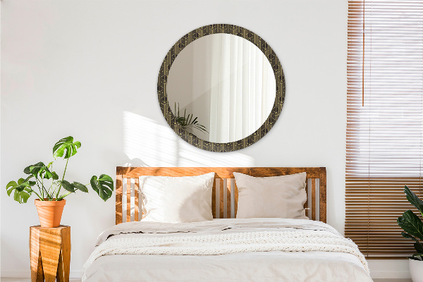 Round wall mirror decor Abstract