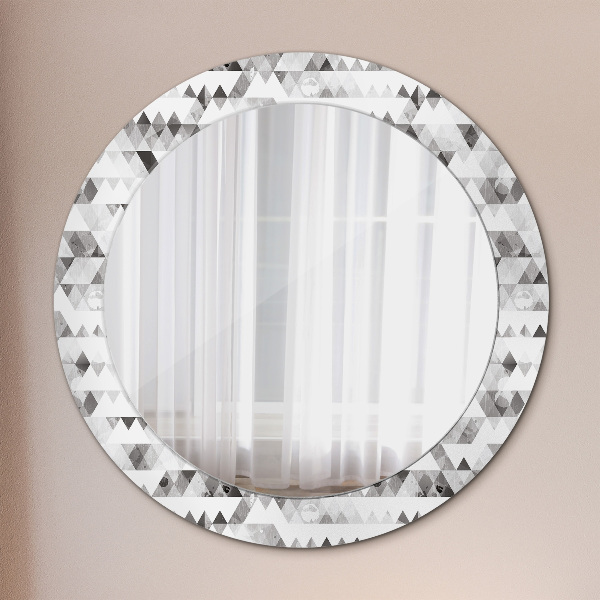 Circle decorative mirror Rainbow triangle