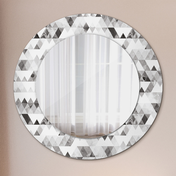 Circle decorative mirror Rainbow triangle