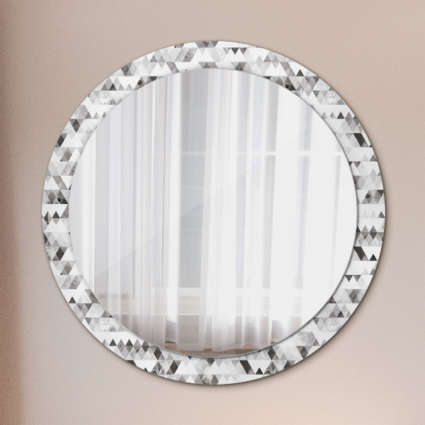 Circle decorative mirror Rainbow triangle