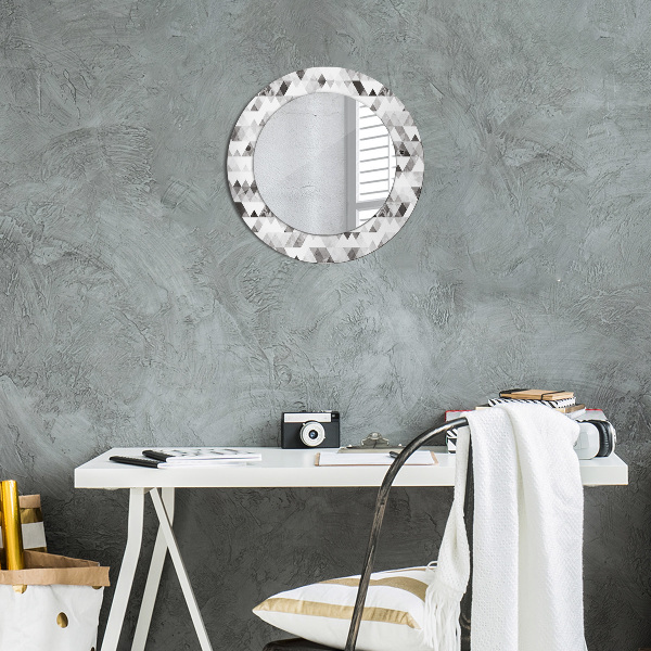 Circle decorative mirror Rainbow triangle
