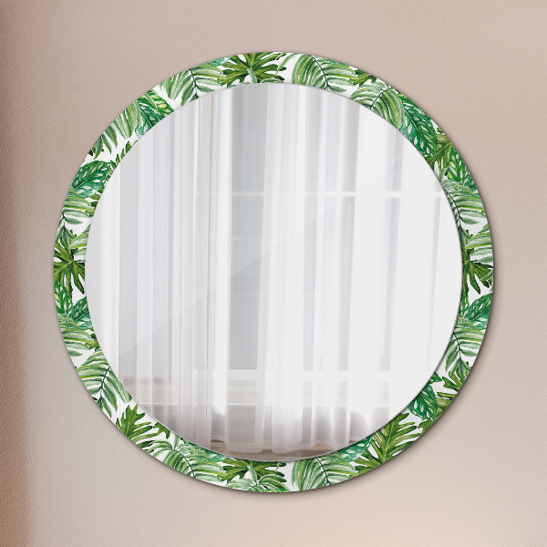 Ornate framed mirror Jungle leaves