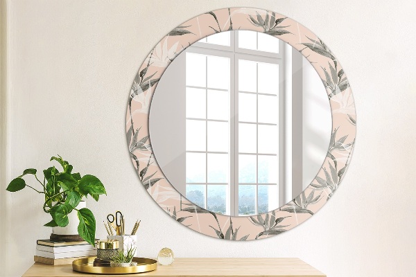 Ornate framed mirror Bird paradise