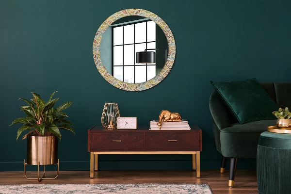 Ornate framed mirror Abstract