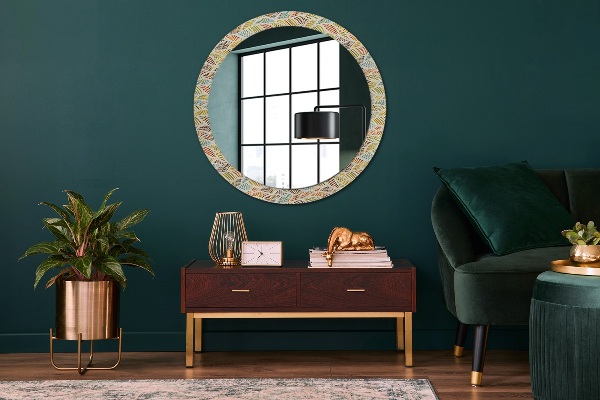 Ornate framed mirror Abstract