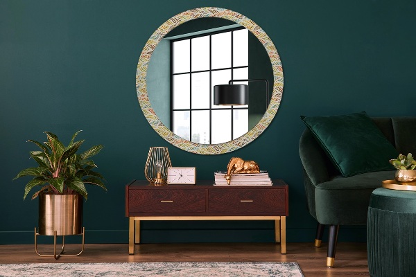 Ornate framed mirror Abstract