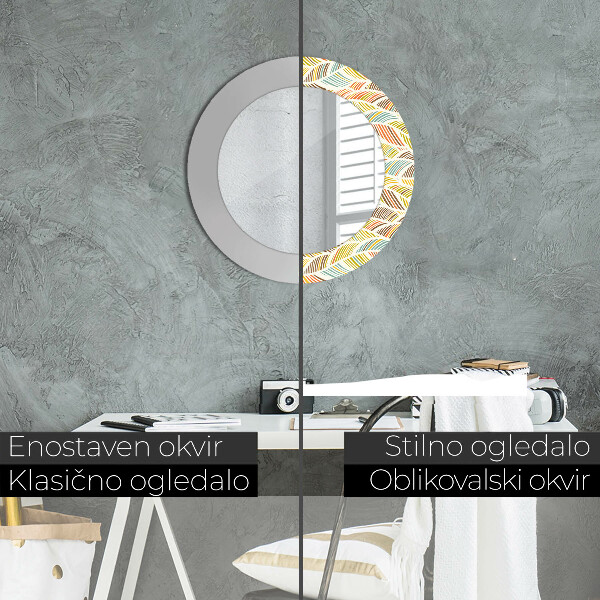 Ornate framed mirror Abstract