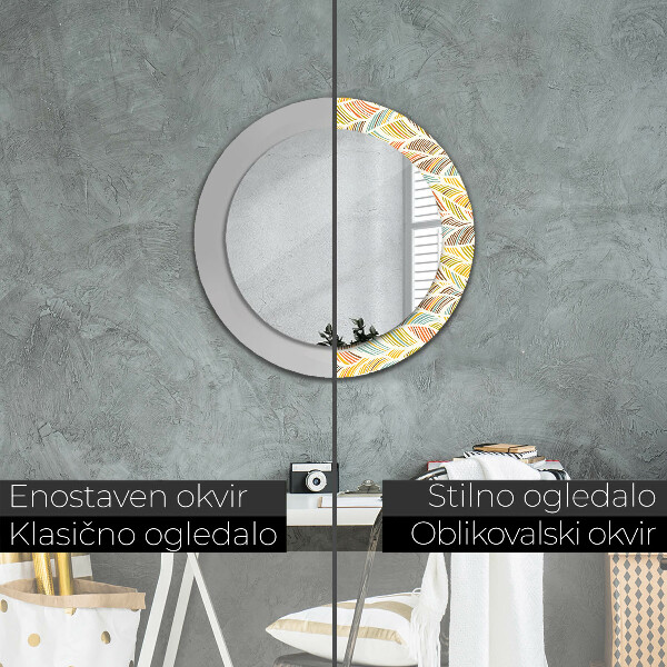 Ornate framed mirror Abstract