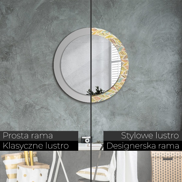 Ornate framed mirror Abstract
