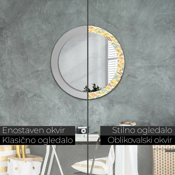 Ornate framed mirror Abstract