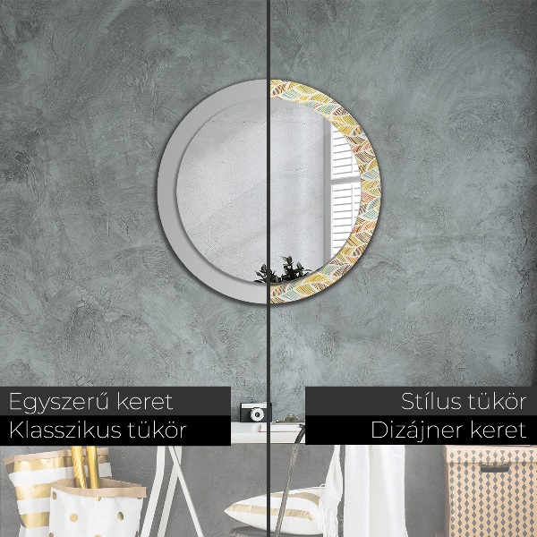Ornate framed mirror Abstract