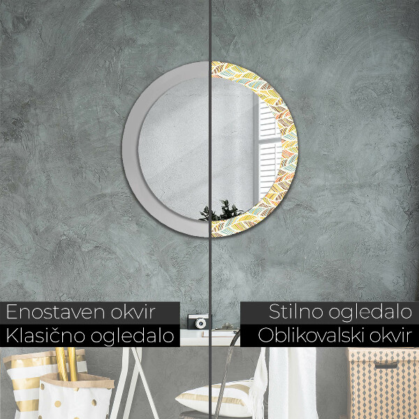 Ornate framed mirror Abstract