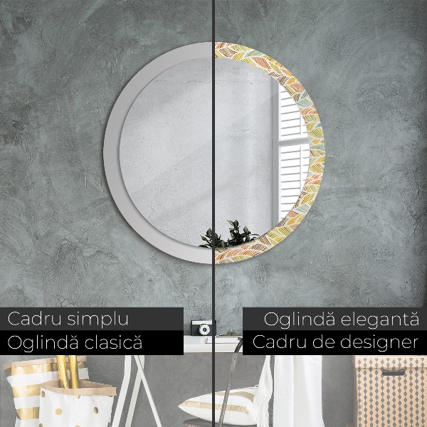 Ornate framed mirror Abstract