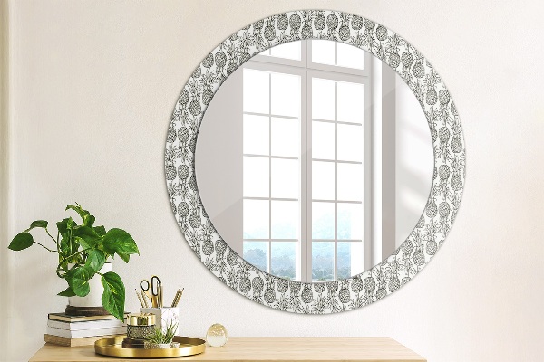 Round wall mirror decor Pineapple