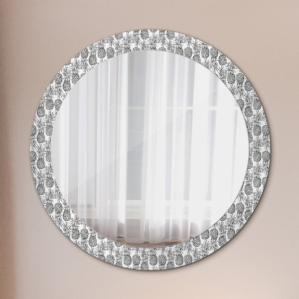 Round wall mirror decor Pineapple