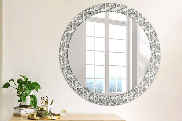 Round wall mirror decor Pineapple