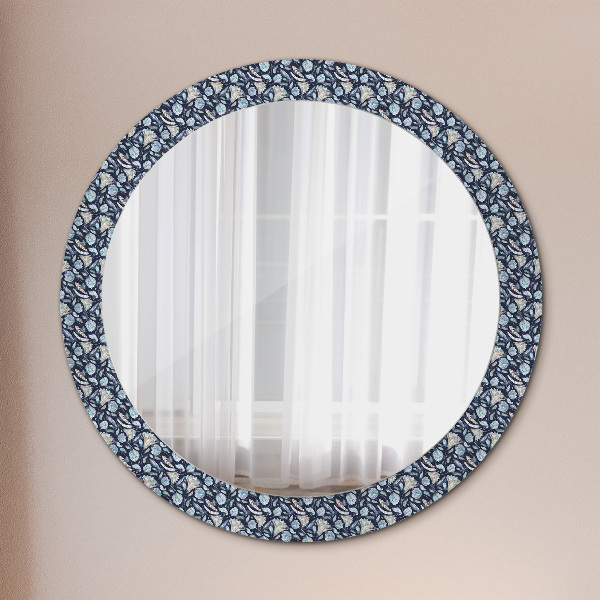 Round decorative mirror Boho pattern