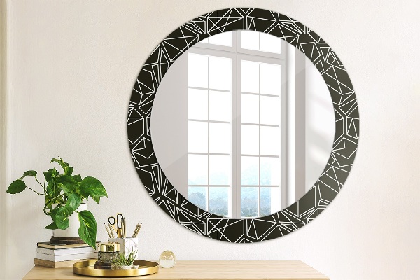 Round decorative mirror Geometric pattern