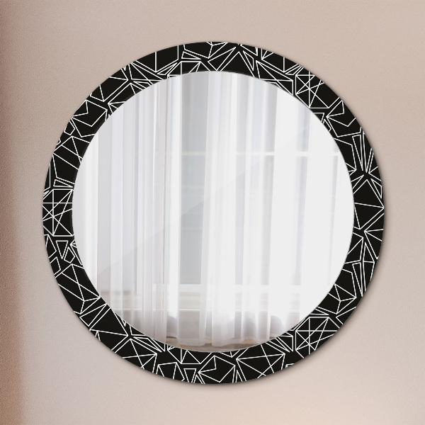 Round decorative mirror Geometric pattern