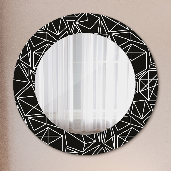 Round decorative mirror Geometric pattern