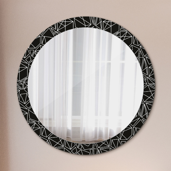 Round decorative mirror Geometric pattern