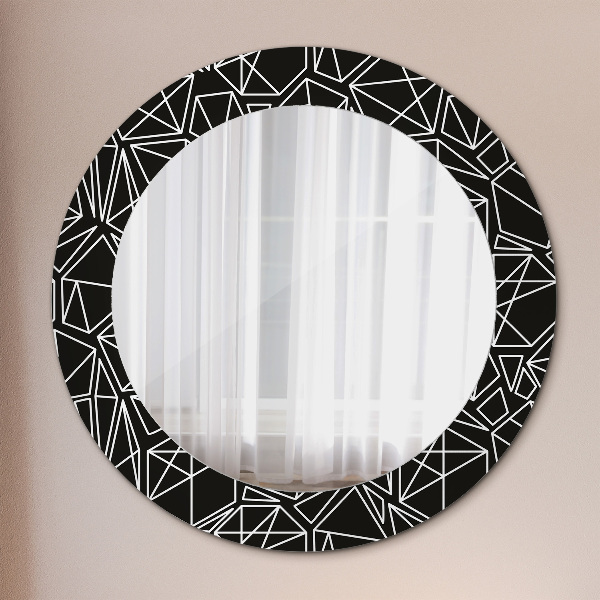 Round decorative mirror Geometric pattern