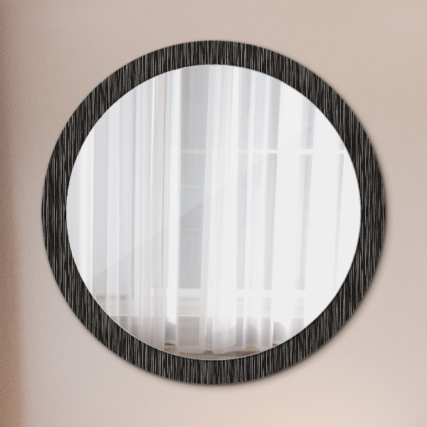 Round decorative mirror Abstract metallic