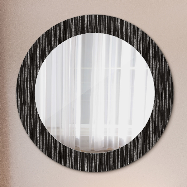 Round decorative mirror Abstract metallic