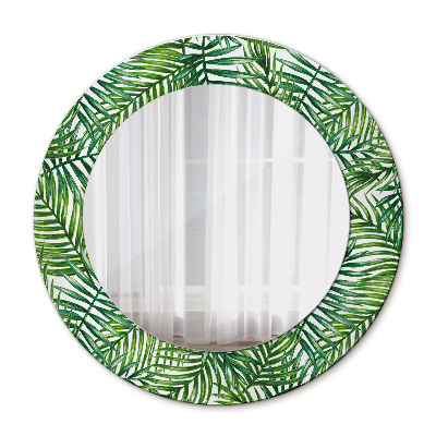 Circle decorative mirror Tropical palm