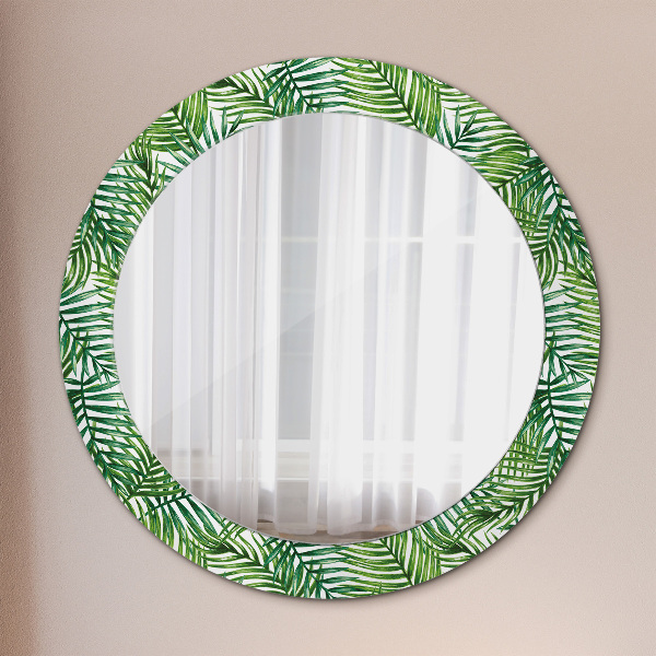 Circle decorative mirror Tropical palm