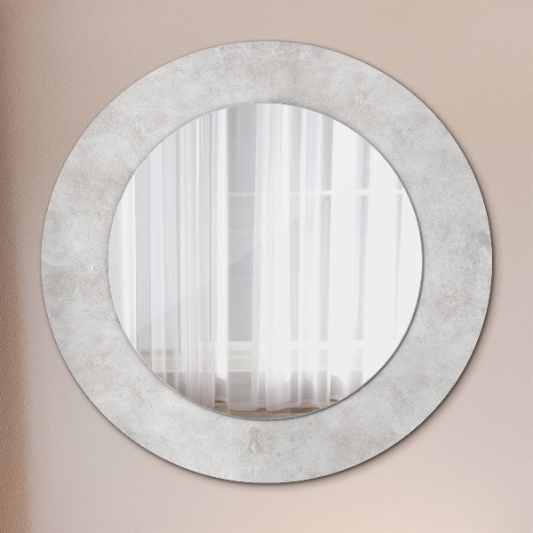 Round wall mirror design Concrete texture