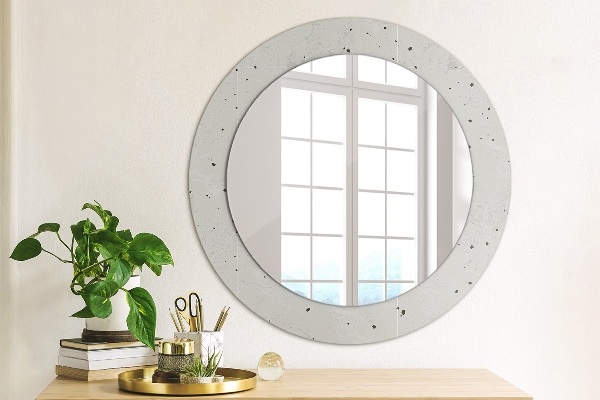 Ornate framed mirror Concrete texture