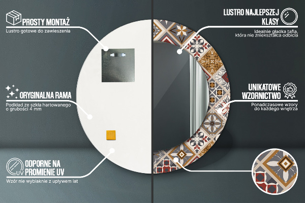 Ornate framed mirror Turkish pattern