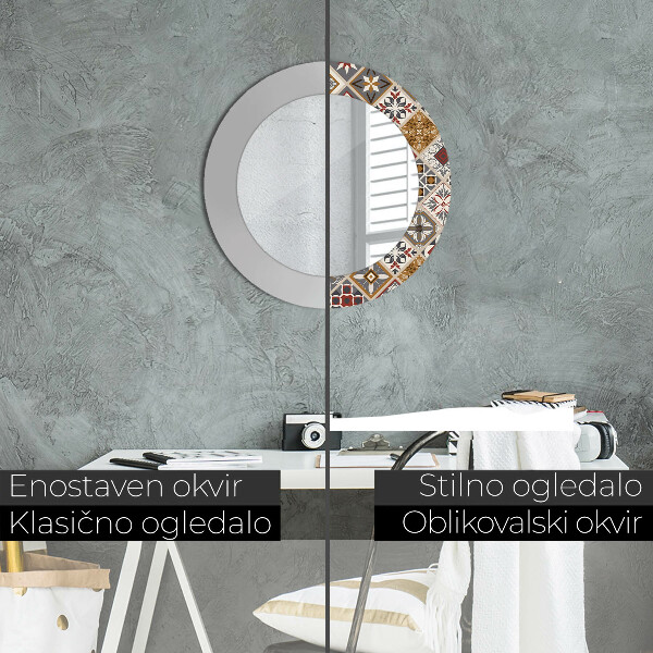 Ornate framed mirror Turkish pattern