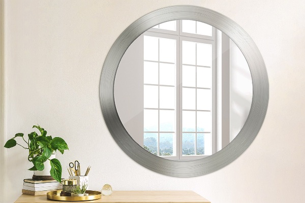 Round wall mirror design Shiny steel